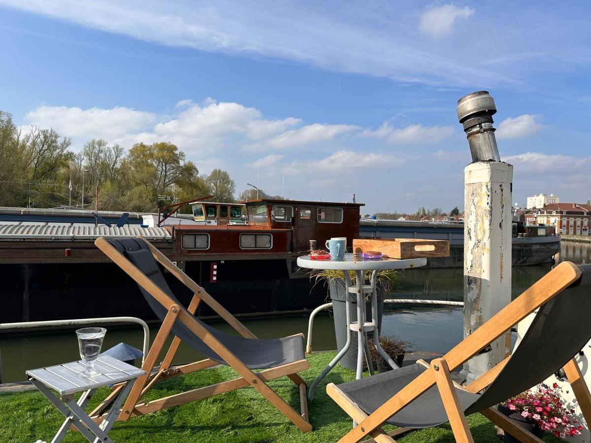 Peniche "Louise Michel" Sejournez Dans L'Appartement Du Capitaine, Offrez Vous Une Experience Inoubliable Au Fil De L'Eau Douai Eksteriør billede